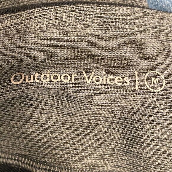 OUTDOOR VOICES Springs Leggings 7/8 Black Gray Navy Women’s Size Medium - Picture 8 of 9